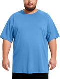 Skiennix Men's Big & Tall Swim Shirt - UPF 50+ Sun Protection Short Sleeve Rash Guard | Quick Dry T-Shirt for Beach & Surfing
