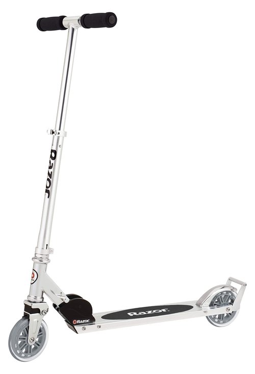 Razor A3 Kick Scooter for Kids - Larger Wheels, Front Suspension, Wheelie Bar, Lightweight, Foldable, and Adjustable Handlebars