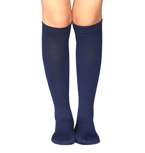 Bestjybt Socks for Women & Men Circulation Support Socks for Athletic Running Cycling (US, Alpha, Large, X-Large, Regular, Regular, Navy)