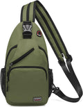 Skiennix Convertible Sling Bag - Lightweight Crossbody Backpack for 11" Tablet | Dark Green