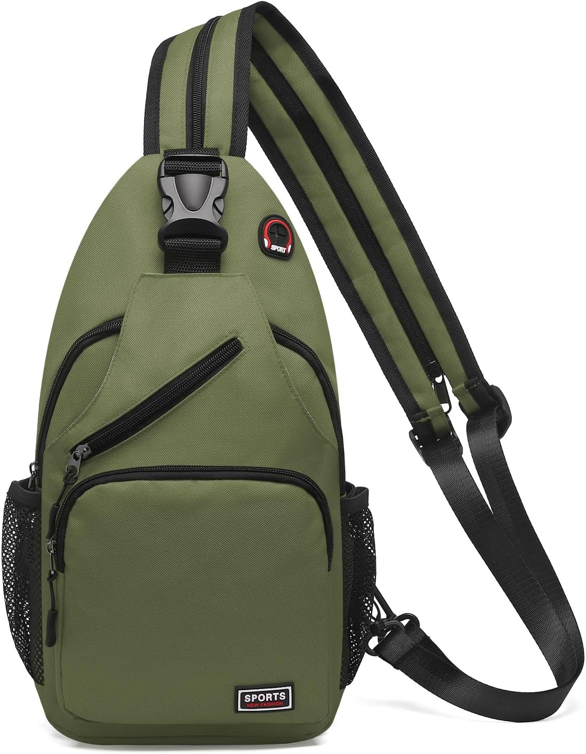 Skiennix Convertible Sling Bag - Lightweight Crossbody Backpack for 11" Tablet | Dark Green