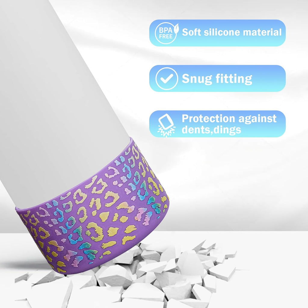 WK IEASON Hydro Flask Protective Silicone Base Cover - Anti-Slip Sleeve for Wide Mouth Bottles | 3.56" Diameter