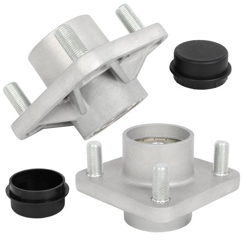 FAHKNS 2 Pack Aluminum Golf Cart Front Wheel Hub Assembly for Club Car DS and Precedent 2003.5-up and Tempo 2018-Up Gas & Electric Golf Carts, Replace OEM# 102357701.