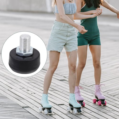 Kisangel Adjustable Roller Skate Brake Head Replacement Rubber Toe Stopper for Quad Skates High Elasticity Brake for Inline & Double Row Roller Skates 2-Inch Skate Stopper