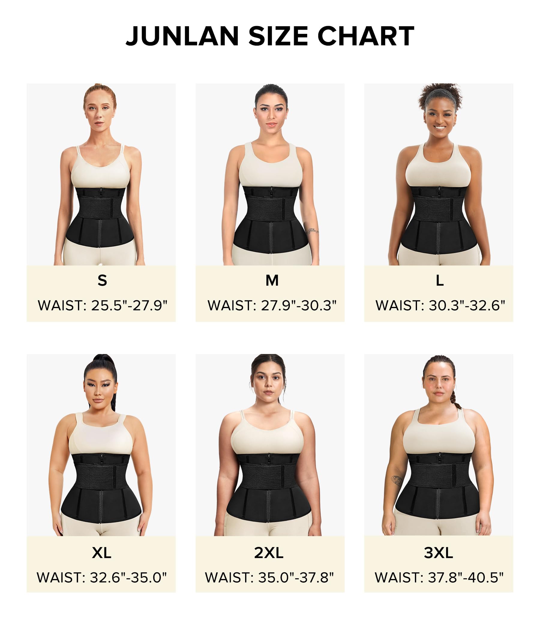 Junlan Sweat Waist Trainer for Women - Sauna Waist Trimmer for Working Out(Blue,X-Large)
