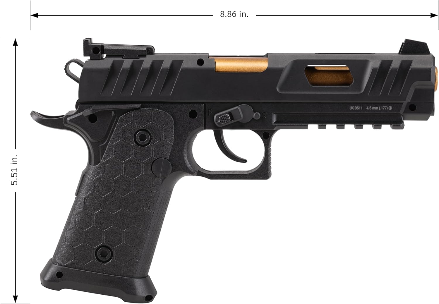 Umarex DS11 .177 Caliber BB Gun - High-Power Air Pistol for Precision Shooting