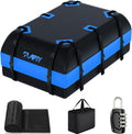 Skiennix 23 Cubic Feet Rooftop Cargo Bag - Waterproof Soft Luggage Carrier for All Vehicles | Blue