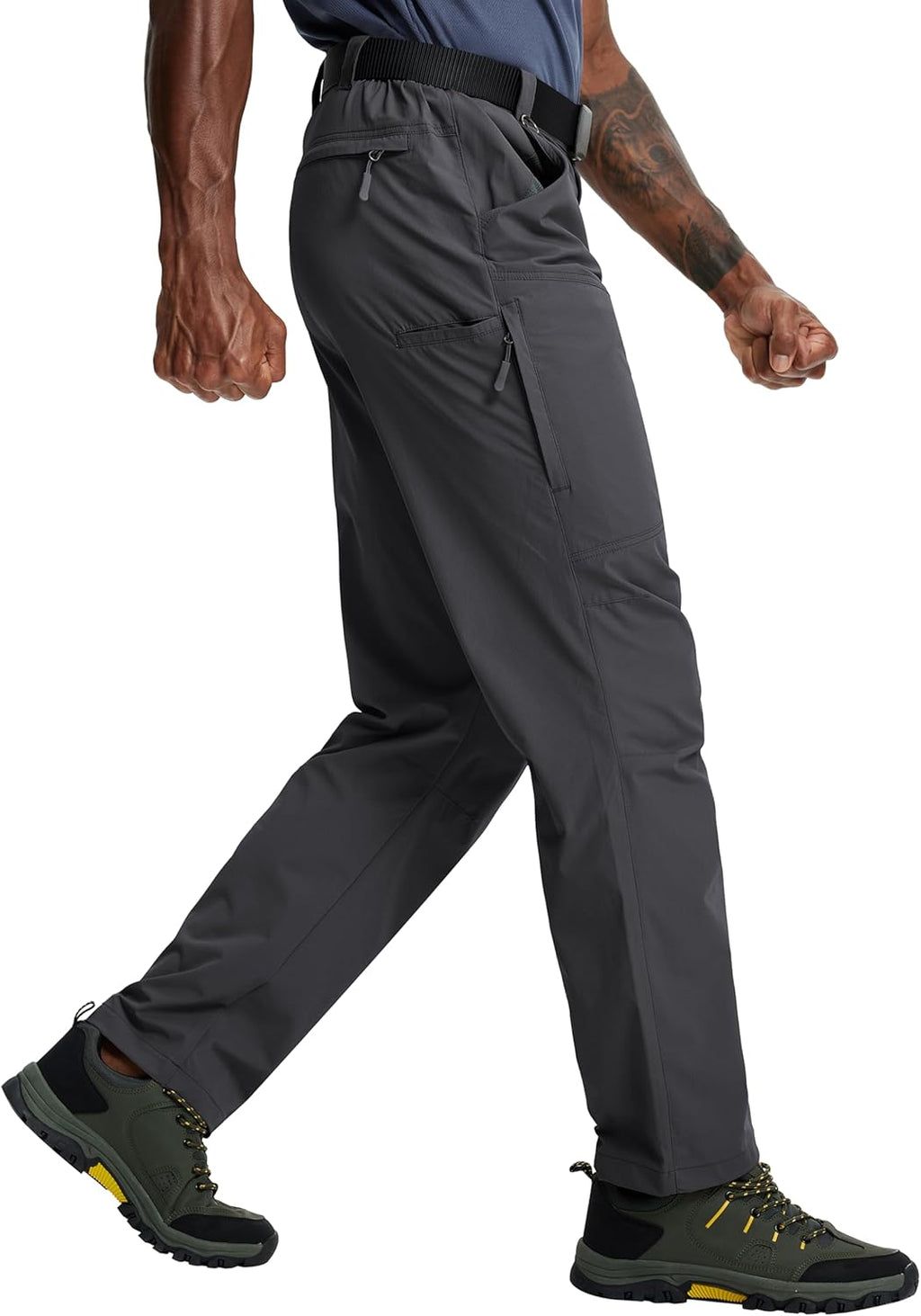 Skiennix Men's Lightweight Tactical Hiking Pants - Waterproof, Quick-Dry, 6 Pockets for Outdoor Adventures