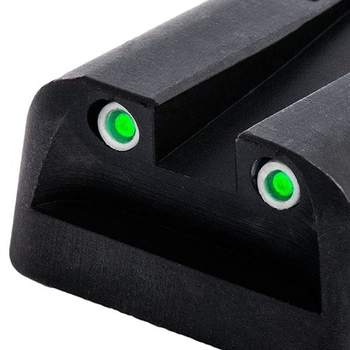 TRUGLO Tritium Handgun Sight | High-Visible Front & Rear Night Sights with White & Tritium Dots, Compatible with Kimber 1911 with Fixed Rear Sight (Excluding Micro Series)