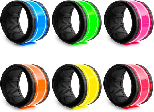 LOBKIN LED Safety Bracelets - Reflective Slap Armband for Kids & Runners | Nighttime Visibility