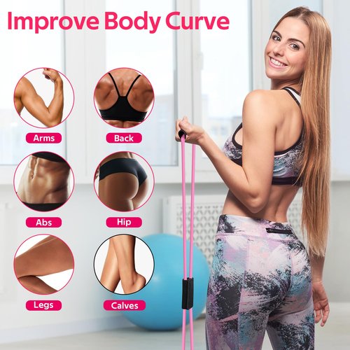 WALITO Home Pilates Kit for Women,Pilates Ring Set with Magic Circle,Resistance Bands,Figure 8 Workout Bands,Mini Ball, Compact Toning Fitness Essentials Starter Set Accessories Gift