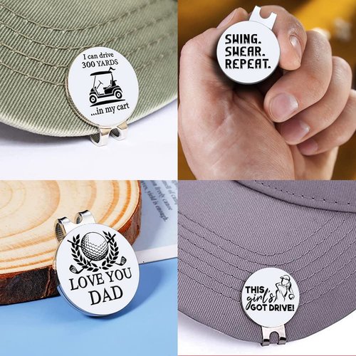 GEYGIE It Takes A Lot of to Golf The Way I Do Golf Ball Marker with Magnetic Hat Clip, Funny Golf Accessories Gifts for Men Women, Golf Gifts for Men Woman, Gift for Golf Fan, Golf Novelty Gift