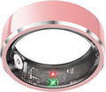 Skiennix Smart Ring - Fitness & Activity Tracker with Heart Rate Monitor | IP68 Waterproof, Pink Size 8