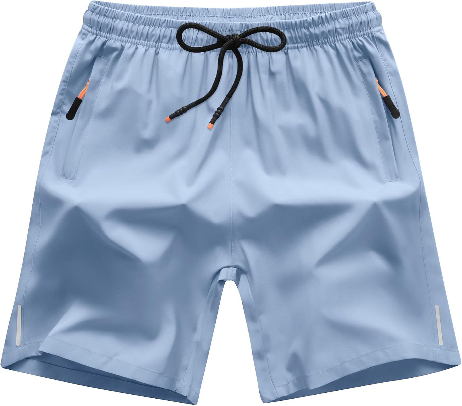 Skiennix Boys Athletic Running Shorts - Quick Dry Fabric with Zipper Pockets | Comfortable Fit