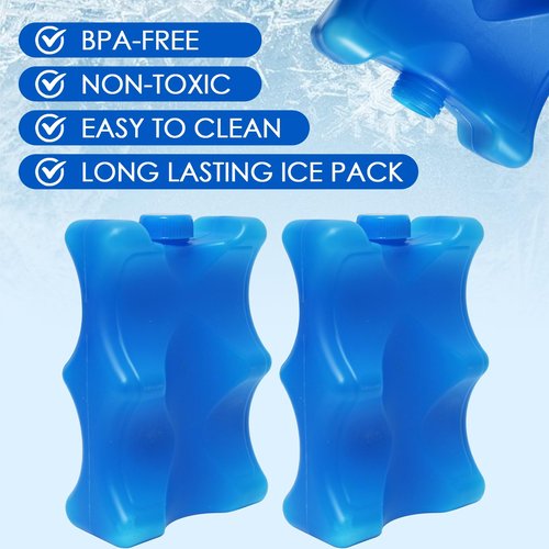 Arcccky 4 Pack Reusable Ice Pack for Breastmilk Storage, Bottle Ice Packs for Breastfeeding Working Mom