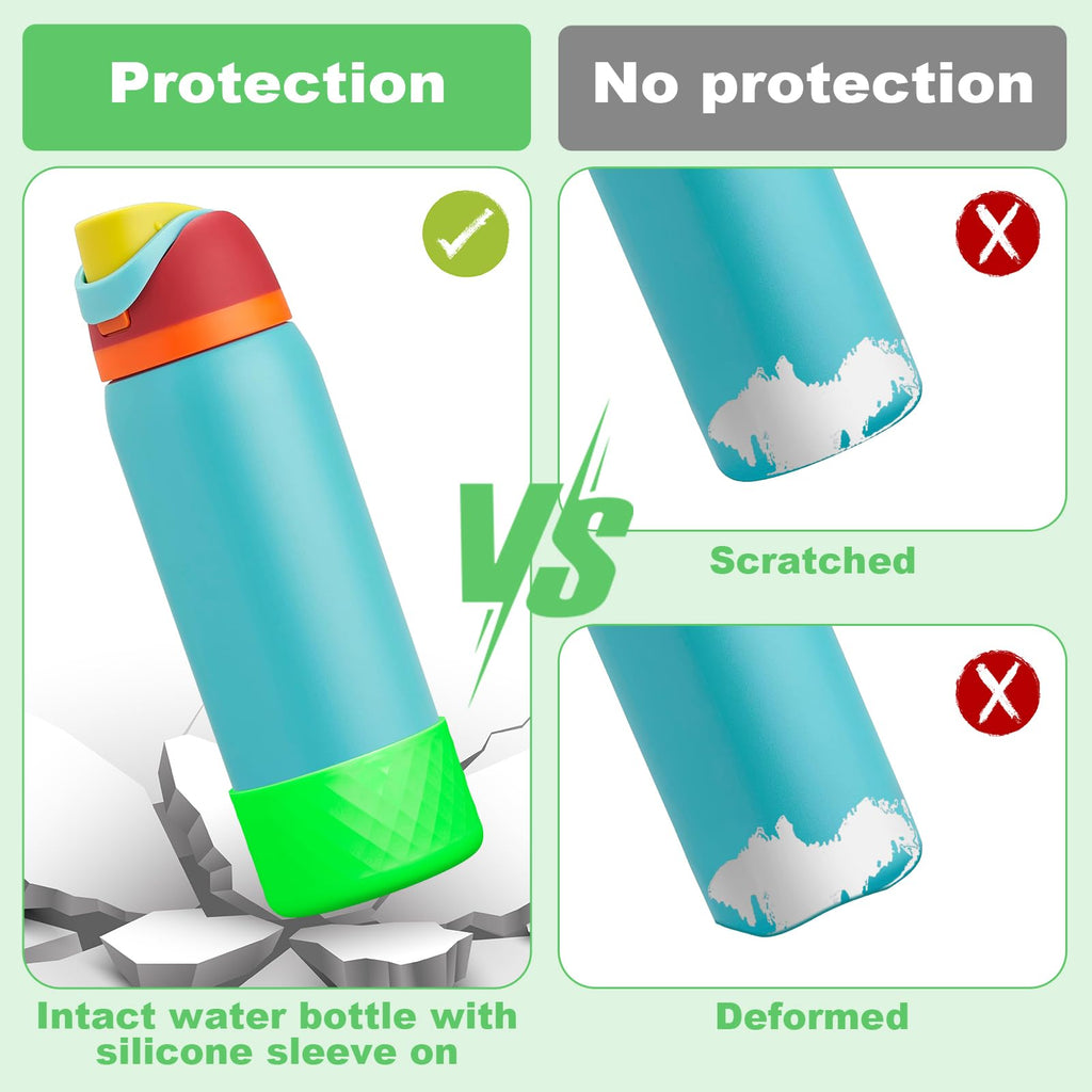 Silicone Boot for Owala Water Bottle 40 oz, Anti-Slip Protective Sleeve for FreeSip/Twist/Flip Stainless Steel Water Bottles Accessories