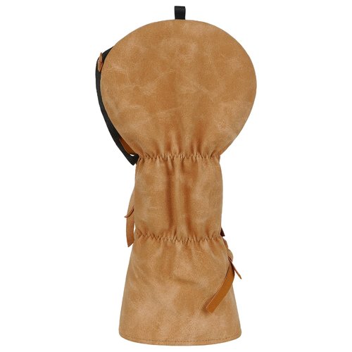 Craftsman Golf Baseball Glove Style Synthetic Leather Brown Durable Golf Driver Headcover Cover fits up to 460cc