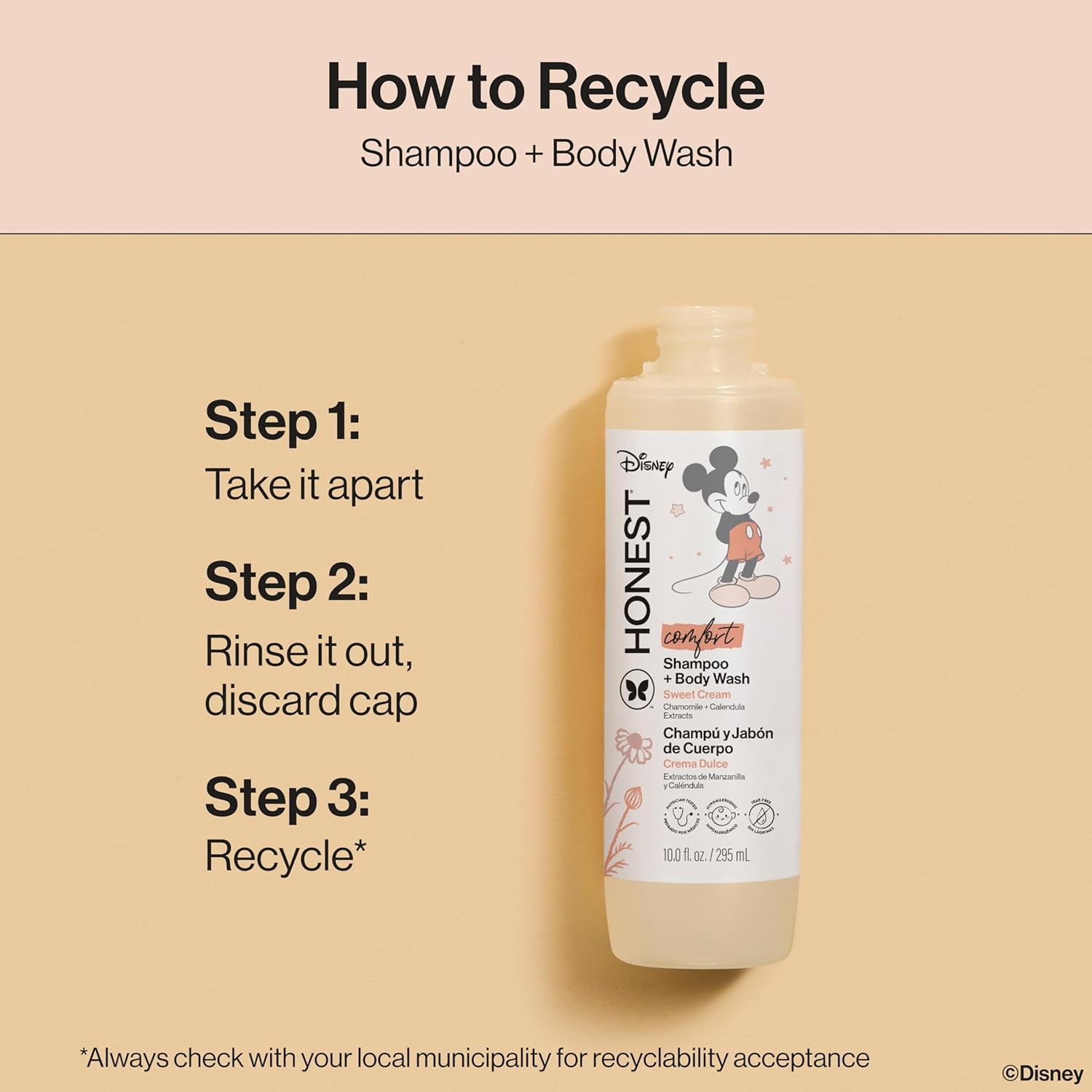 The Honest Company 2-in-1 Cleansing Shampoo & Body Wash - Gentle, Tear-Free Formula for Babies | 10 fl oz