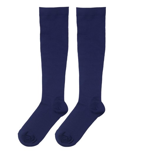 Bestjybt Socks for Women & Men Circulation Support Socks for Athletic Running Cycling (US, Alpha, Large, X-Large, Regular, Regular, Navy)