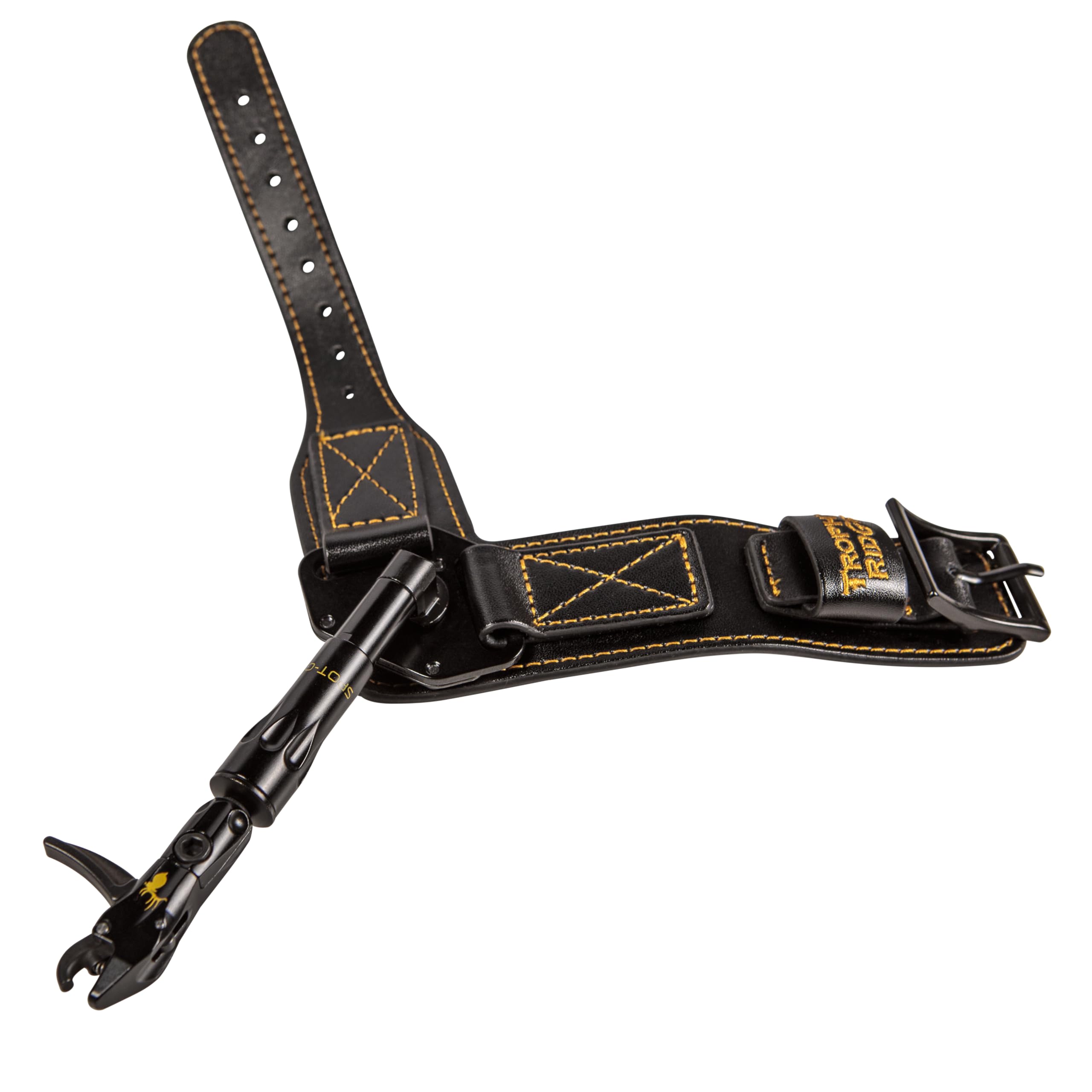 Trophy Ridge Spot-On Archery Release - 360° Rotating Head, Torque-Free Precision, 360° Swiveling Arm, Adjustable Length, Trigger Travel Tuning, Premium Leather Buckle Strap