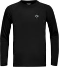Regine Switzerland Boys UPF 50+ Long Sleeve Swim Shirt - UV Sun Protection Rash Guard for Youth