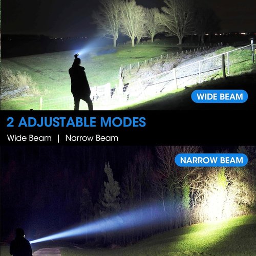 ECLINCO 3 Pack Rechargeable Flashlight High Lumens, 99,000 Lumens Super Bright LED Flashlights with Adjustable Focus, 5 Modes, IPX7 Waterproof Powerful Flashlight for Camping, Hiking, Home