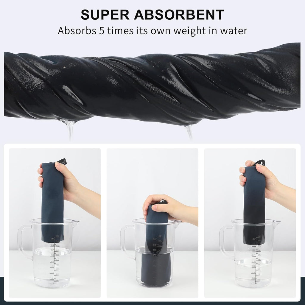 Rainleaf Microfiber Towel - Quick-Dry, Super Absorbent & Lightweight | Ideal for Travel, Gym, Camping & Beach