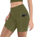 MIRITY High Waist Biker Shorts for Women - Buttery Soft Workout Yoga Shorts with Pockets