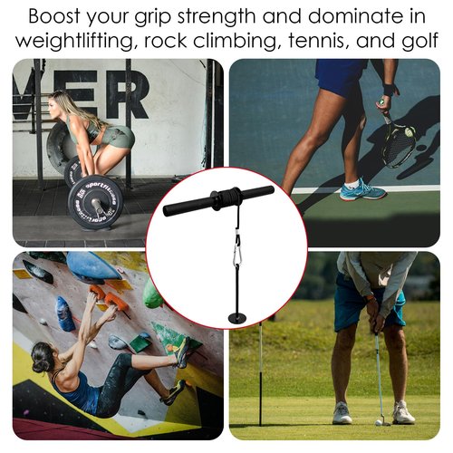 Socpuro Wrist and Forearm Blaster Exerciser, Forearm Strengther Wrist Roller Trainer for Wrist/Arm Training Workout (Nylon Rope)
