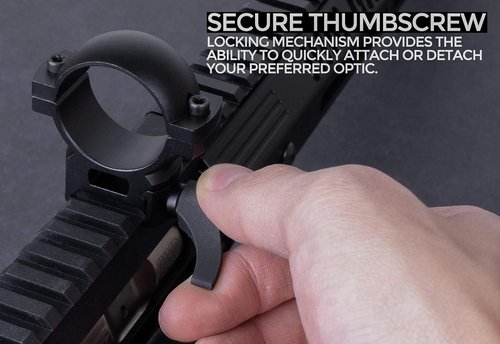 Monstrum Q Series Scope Rings - Quick Detach Picatinny/Weaver Mounting | Durable & Lightweight