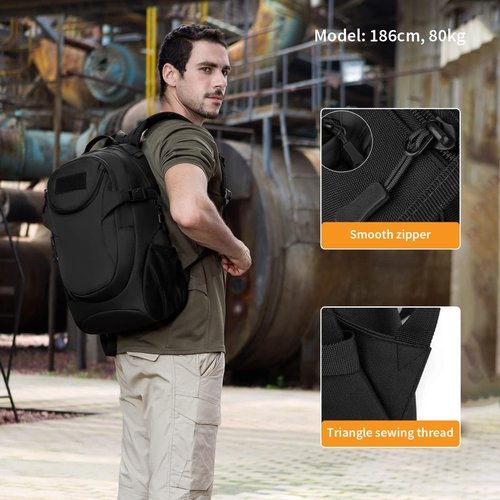 HUNTVP 25L Tactical Backpack - Military Assault Pack with Water-Resistant Design | Ideal for Outdoor Use