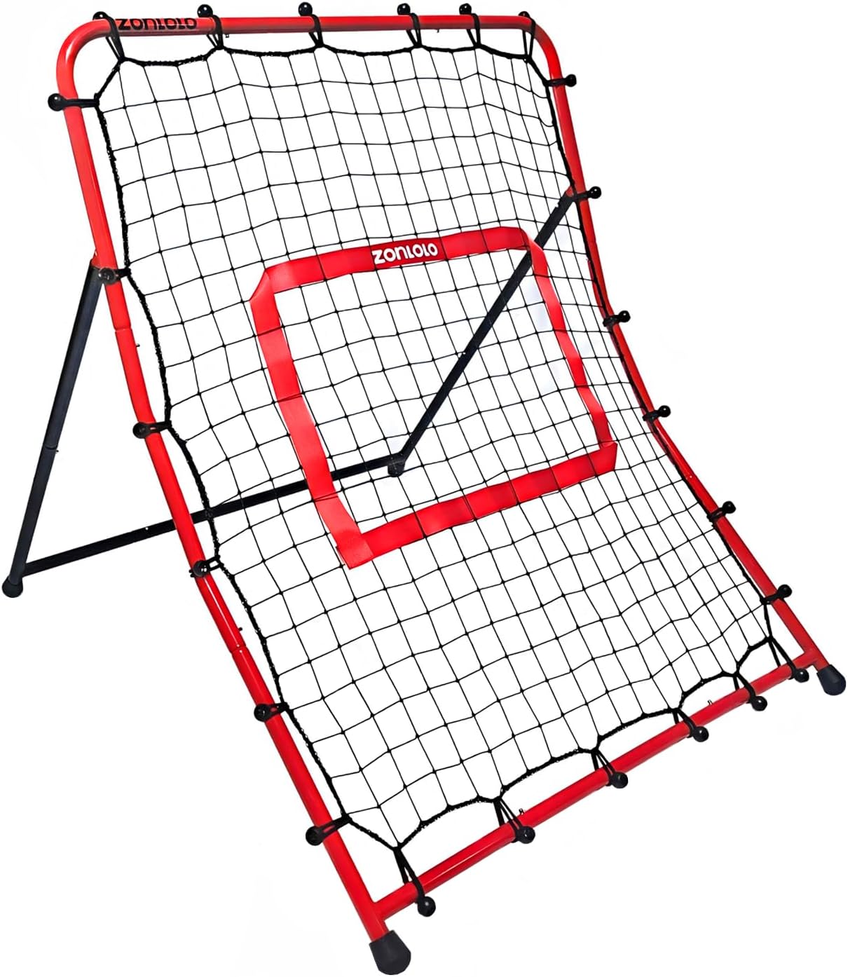 Zonlolo Baseball Pitchback Net - Adjustable Rebounder Trainer for Solo Practice | Three Angles