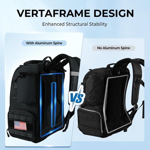 KastKing Bait Boss Fishing Tackle Backpack - 4 Tackle Boxes & Rod Holders | 45L Large Storage with Rain Cover