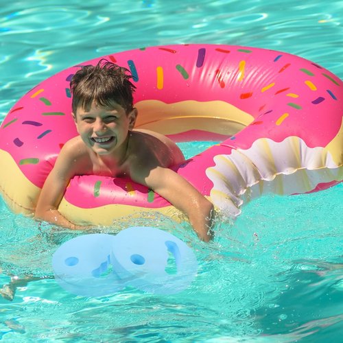 POPETPOP Water Exercise Discs: EVA Foam Swim Weights - Hand Held Swim Disc for Pool, 1 Pair, 18.00X18.00X2.80CM, Sky-blue