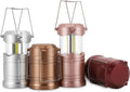 Lichamp LED Camping Lantern - 4 Pack Battery-Powered Flashlights for Emergencies | Portable & Collapsible