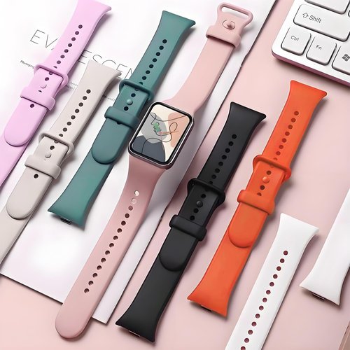 Z.DuDuZAZA Bands for Xiaomi Smart Band 9 Pro/ 8 Pro Straps for Women Men, 3 Pack Soft Silicone Strap Replacement Wristbands Compatible with Xiaomi Smart Band 8Pro/9Pro (black+green+blue)