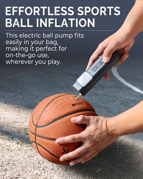 ETENWOLF P200 Electric Ball Pump - Rechargeable with L1 Flashlight | Portable & Efficient
