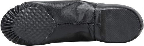 Linodes PU Leather Jazz Dance Shoes - Slip-On Design with Elastic for Kids | Toddler to Big Kid Sizes