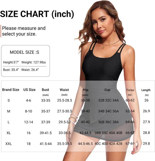 Daci Swimdress | Modest Tummy Control One-Piece Swimsuit for Women | Stylish Skirt Design
