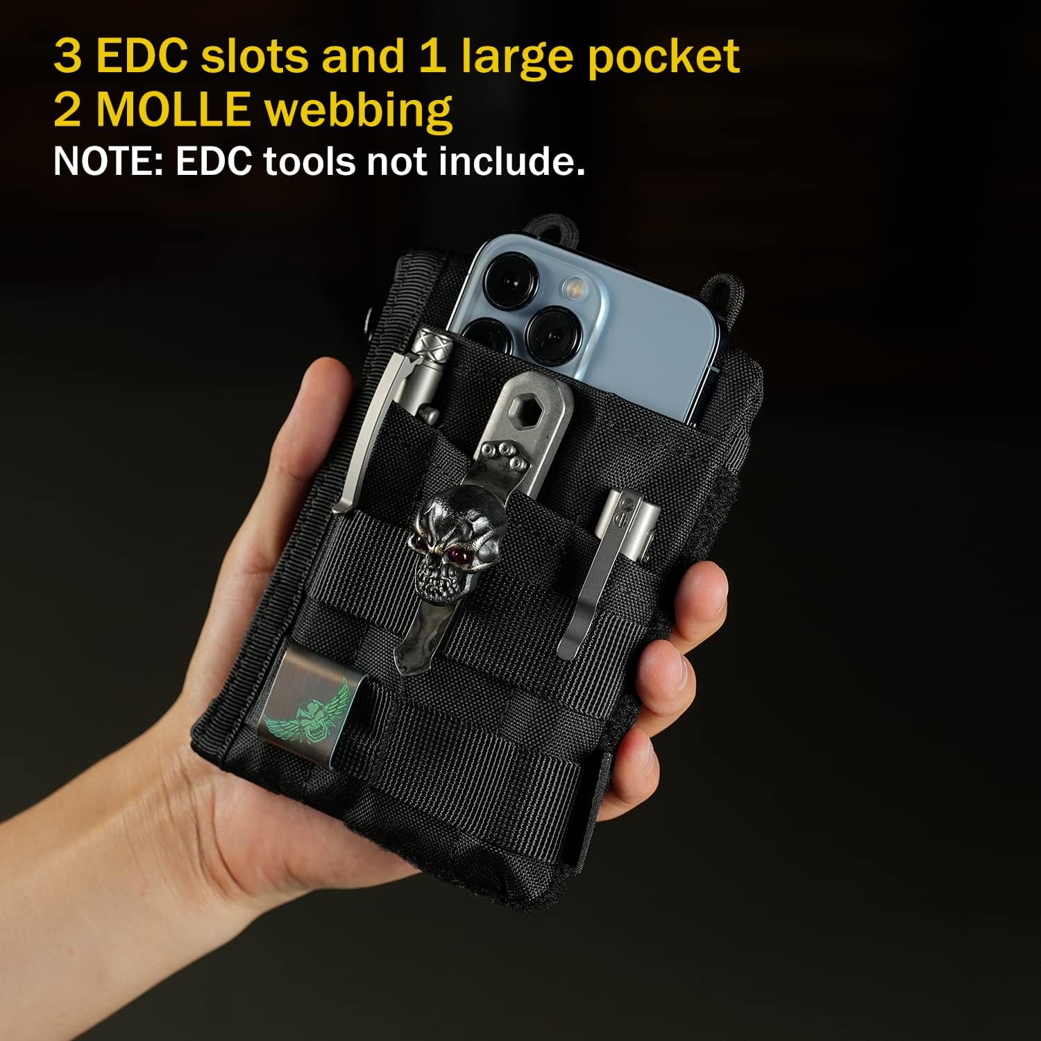 VIPERADE VE16 EDC Pouch - Versatile Pocket Organizer for Men | Multitool Wallet for Everyday Carry Gear