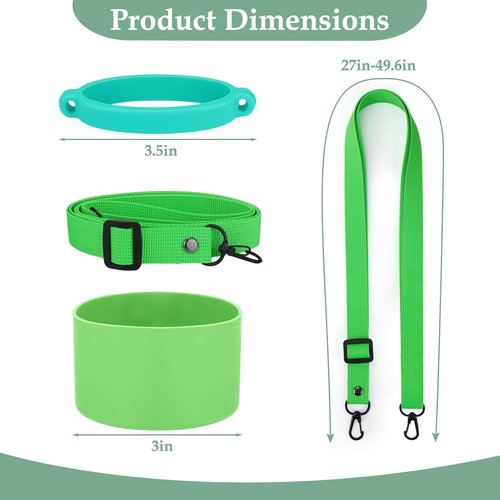Mity rain Water Bottle Holder with Strap for Owala Freesip 30 40 oz Accessories, Carrier Sling Bag with Water Bottle Boot for Men Women Hiking Camping Travelling(Green)