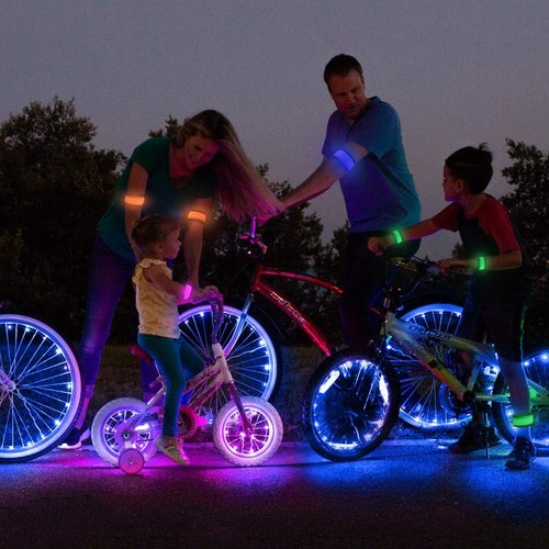 LOBKIN LED Safety Bracelets - Reflective Slap Armband for Kids & Runners | Nighttime Visibility