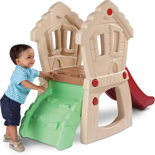 Little Tikes Hide and Seek Climber - Fun Outdoor Playset for Kids Aged 1-4 Years - Red/Cream/Green