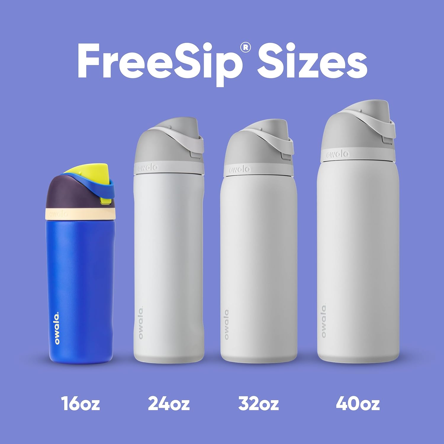 Owala Kids FreeSip Insulated Stainless Steel Water Bottle - BPA-Free, 16 oz, Celestial Sphere for Sports & Travel