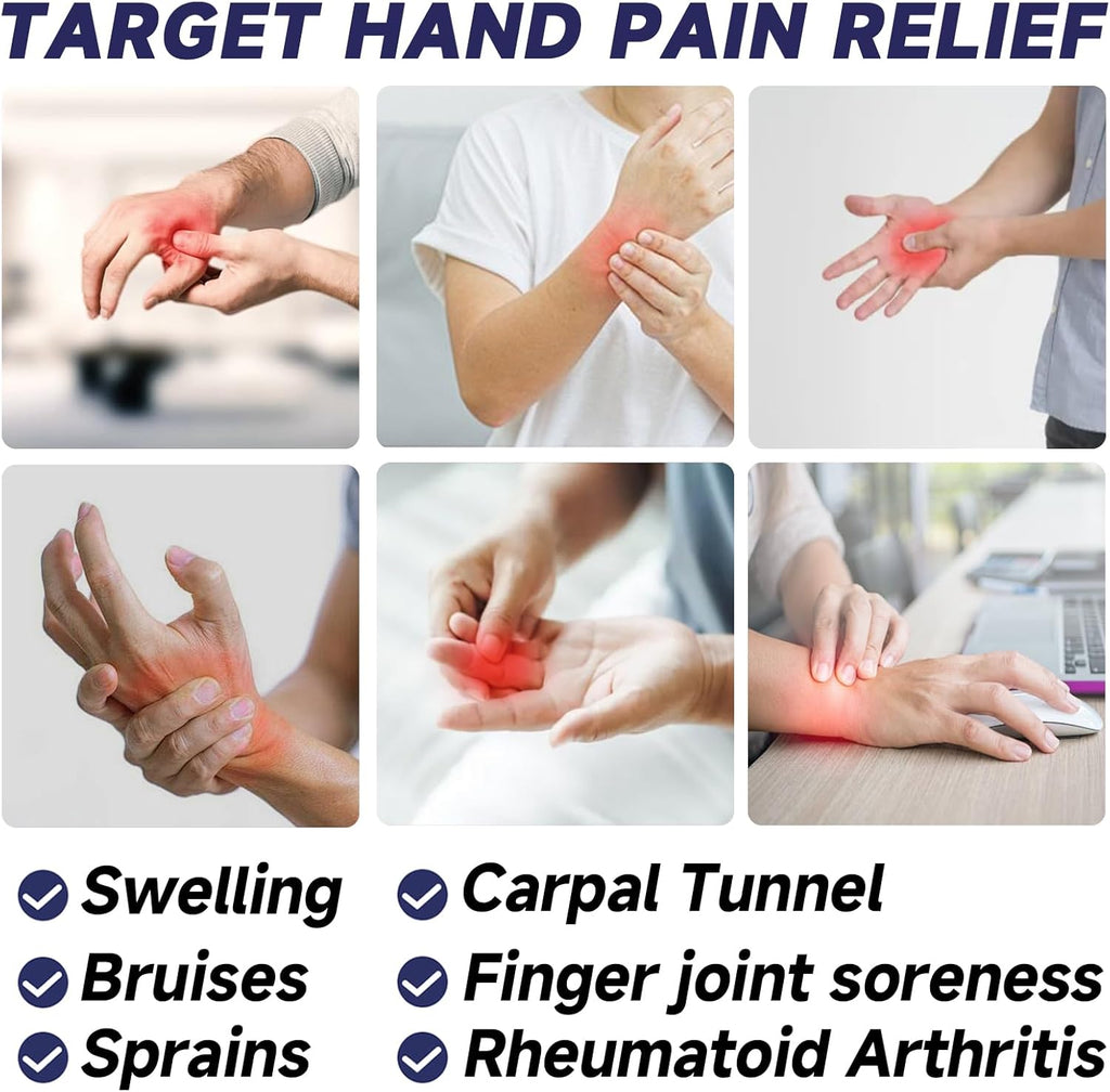 Skiennix Wrist Ice Pack Wrap - Reusable Gel Compress for Carpal Tunnel & Hand Pain Relief | Hot/Cold Therapy