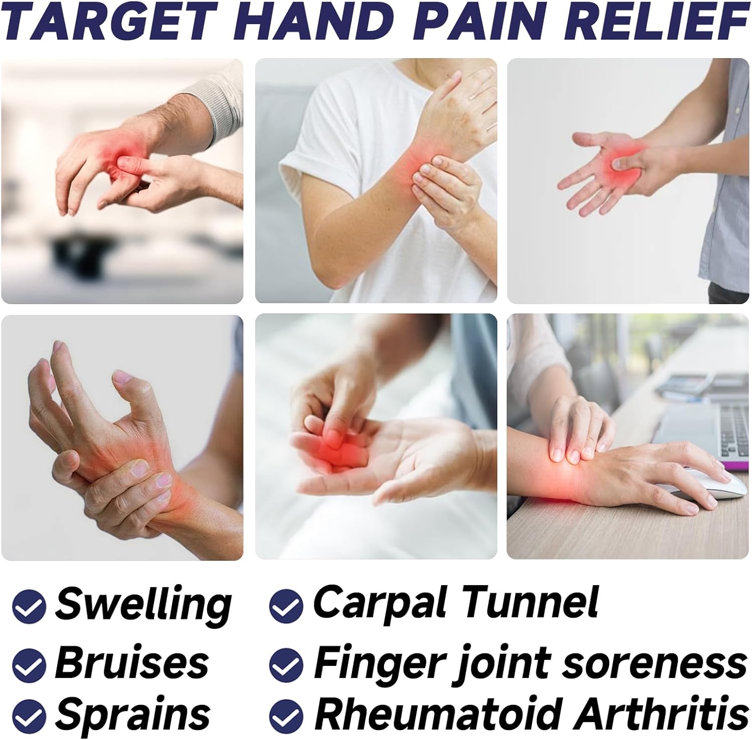 Skiennix Wrist Ice Pack Wrap - Reusable Gel Compress for Carpal Tunnel & Hand Pain Relief | Hot/Cold Therapy