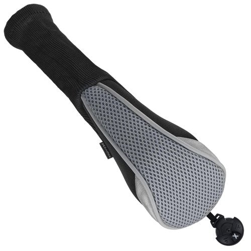 Andux 4pcs/Pack Long Neck Golf Hybrid Club Head Covers Dial No. Tag CTMT-02 Grey