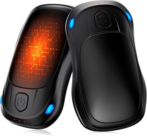 MKG Rechargeable Hand Warmers - 24-Hour Long Lasting, 3 Heat Levels | Portable Pocket Heater for Winter Activities