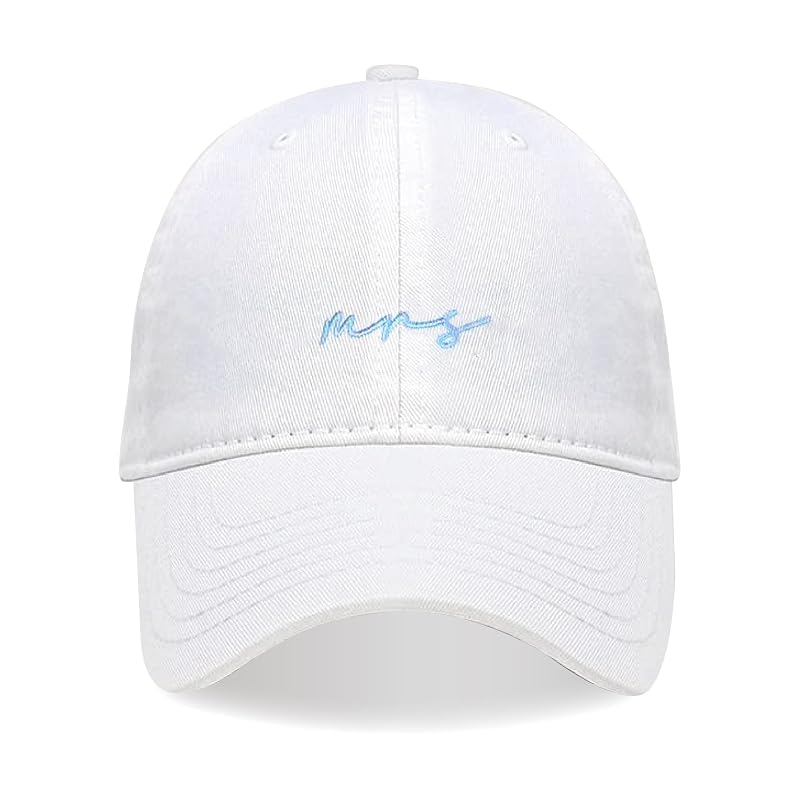 Ms-lt Bride Hat - Honeymoon & Bridal Gift for Bride to Be, 3D Embroidered Cotton Cap