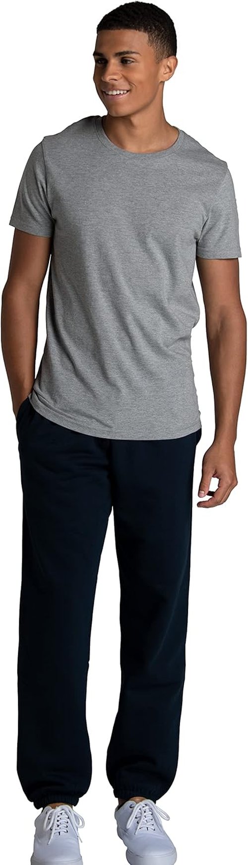 Fruit of the Loom Eversoft Fleece Sweatpants - Elastic Bottom, Moisture-Wicking, Relaxed Fit with Pockets